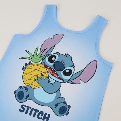 Imagen 2 del producto Polera Sin Manga Niña Azul Lilo & Stitch