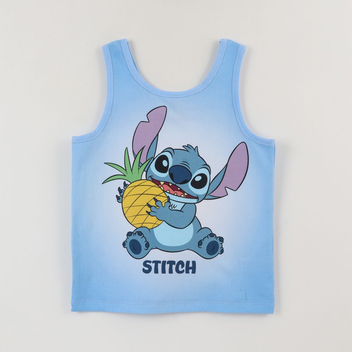 DISNEY - Polera Sin Manga Niña Azul Lilo & Stitch Disney