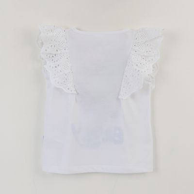 Imagen 2 del producto Polera Sin Manga Niña Blanco Vuelos Cake