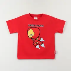MARVEL - Polera Manga Corta Niño Rojo Iron Man Spidey