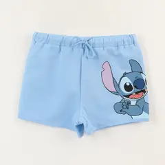 DISNEY - Short Cordón Niña Azul Lilo & Stitch