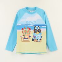 Polera UV Manga Larga Niño Celeste Playa Bingo &