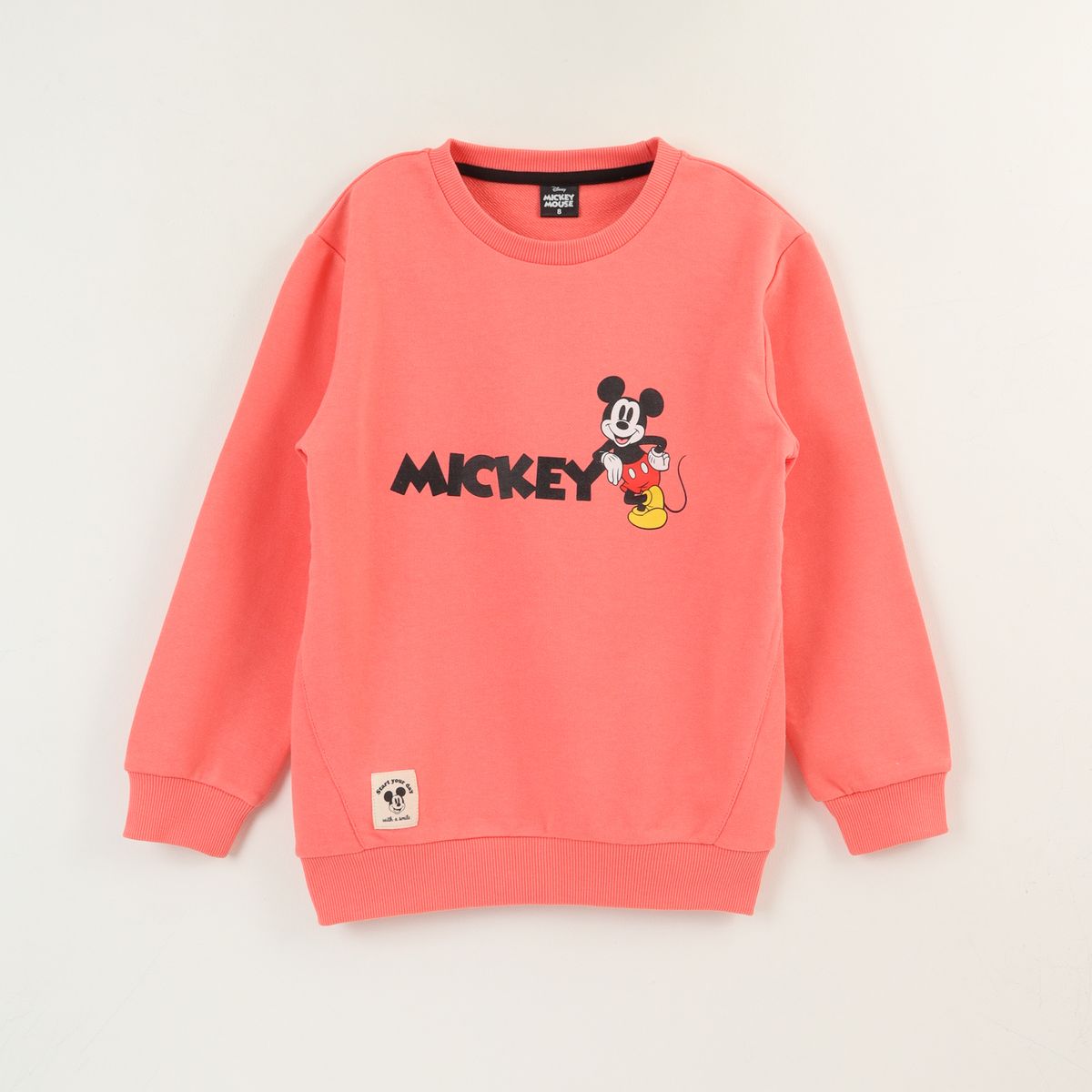 DISNEY - Polerón Cerrado Niño Damasco Back Print Mickey Disney