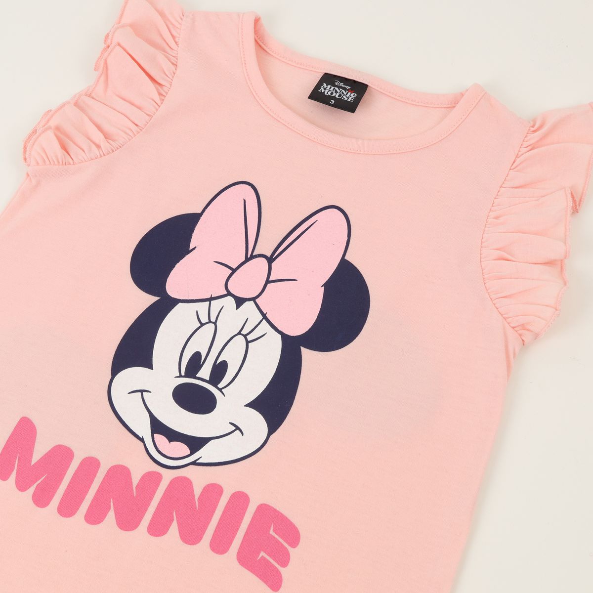DISNEY - Polera Sin Manga Niña Damasco Minnie Mouse Disney