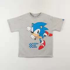SONIC - Polera Manga Corta Niño Gris Gotta Go Fast
