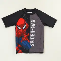 MARVEL - Polera UV Manga Corta Niño Negro Spiderman