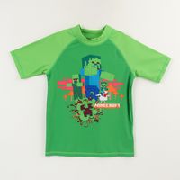 Polera UV Manga Corta Niño Verde Creeper & Zombie