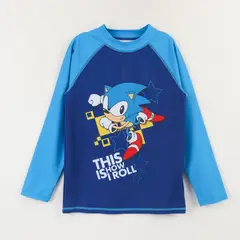 SONIC - Polera UV Manga Larga Niño Azul This Is How We Roll
