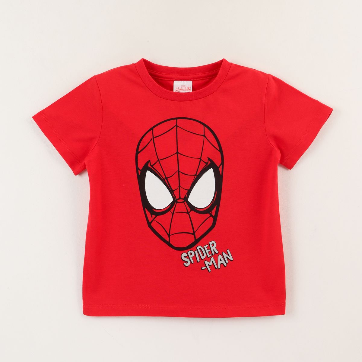 MARVEL - Polera Manga Corta Niño Rojo Spiderman Face Marvel