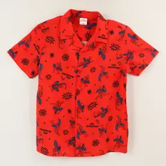 MARVEL - Guayabera Niño Rojo Full Print Spiderman