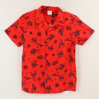 Guayabera Niño Rojo Full Print Spiderman