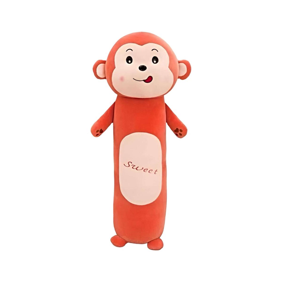 GENERICO - PELUCHE NIÑA NIÑO COJIN MONO CAFE