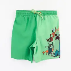 MINECRAFT - Traje de baño Niño Creeper Verde