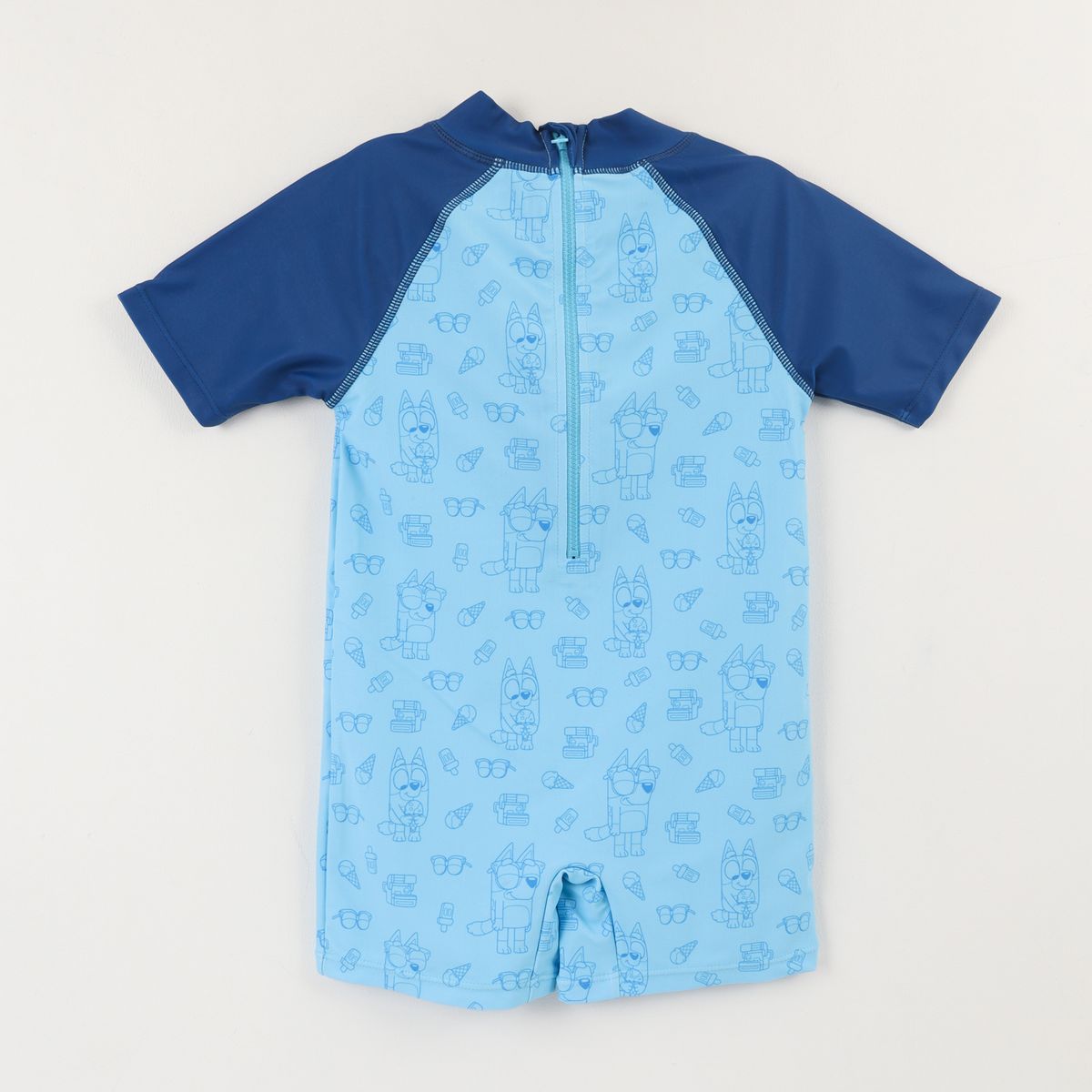 BLUEY - Traje de Baño Manga Corta Niño Azul Bluey & Friends Bluey