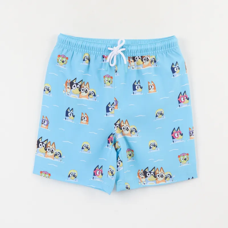 BLUEY - Short Niño Celeste Full Print Bluey & Friends Bluey