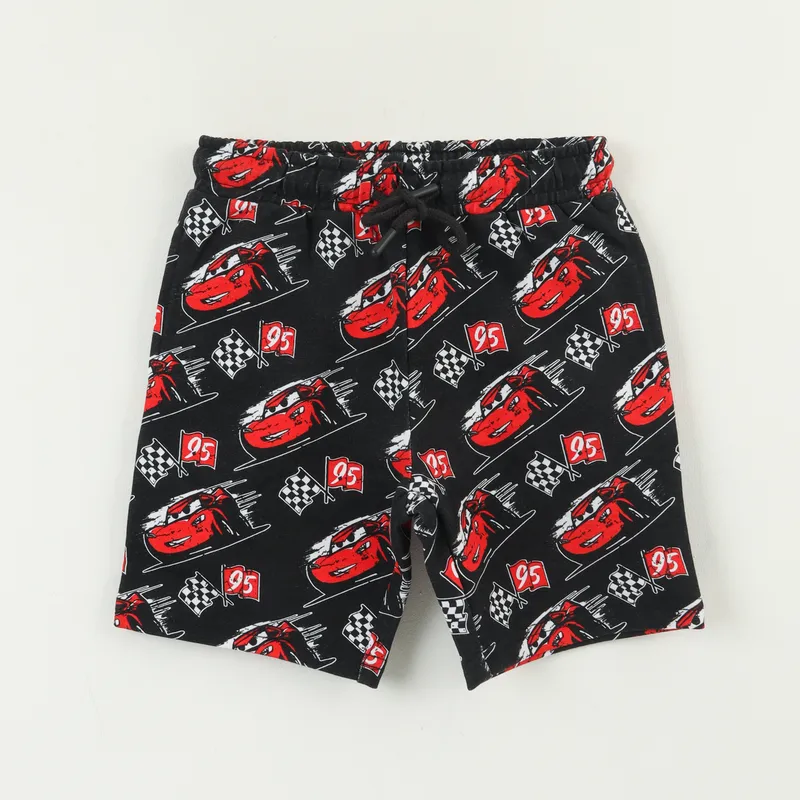 DISNEY - Short Cordón Niño Negro Full Print Cars Disney
