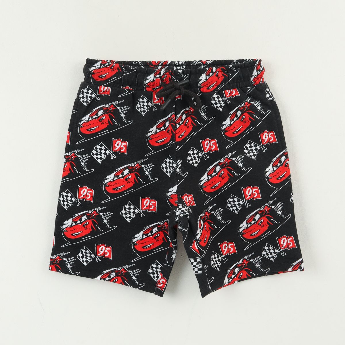 DISNEY - Short Cordón Niño Negro Full Print Cars Disney