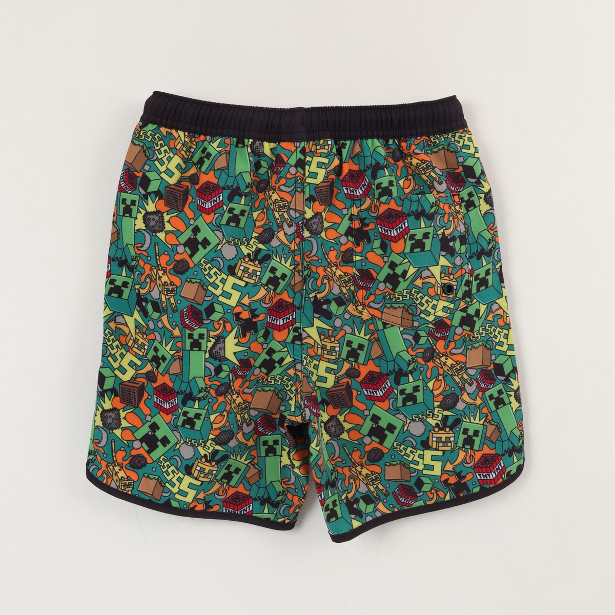 MINECRAFT - Traje de Baño Niño Full Print con Bolsa Verde Minecraft