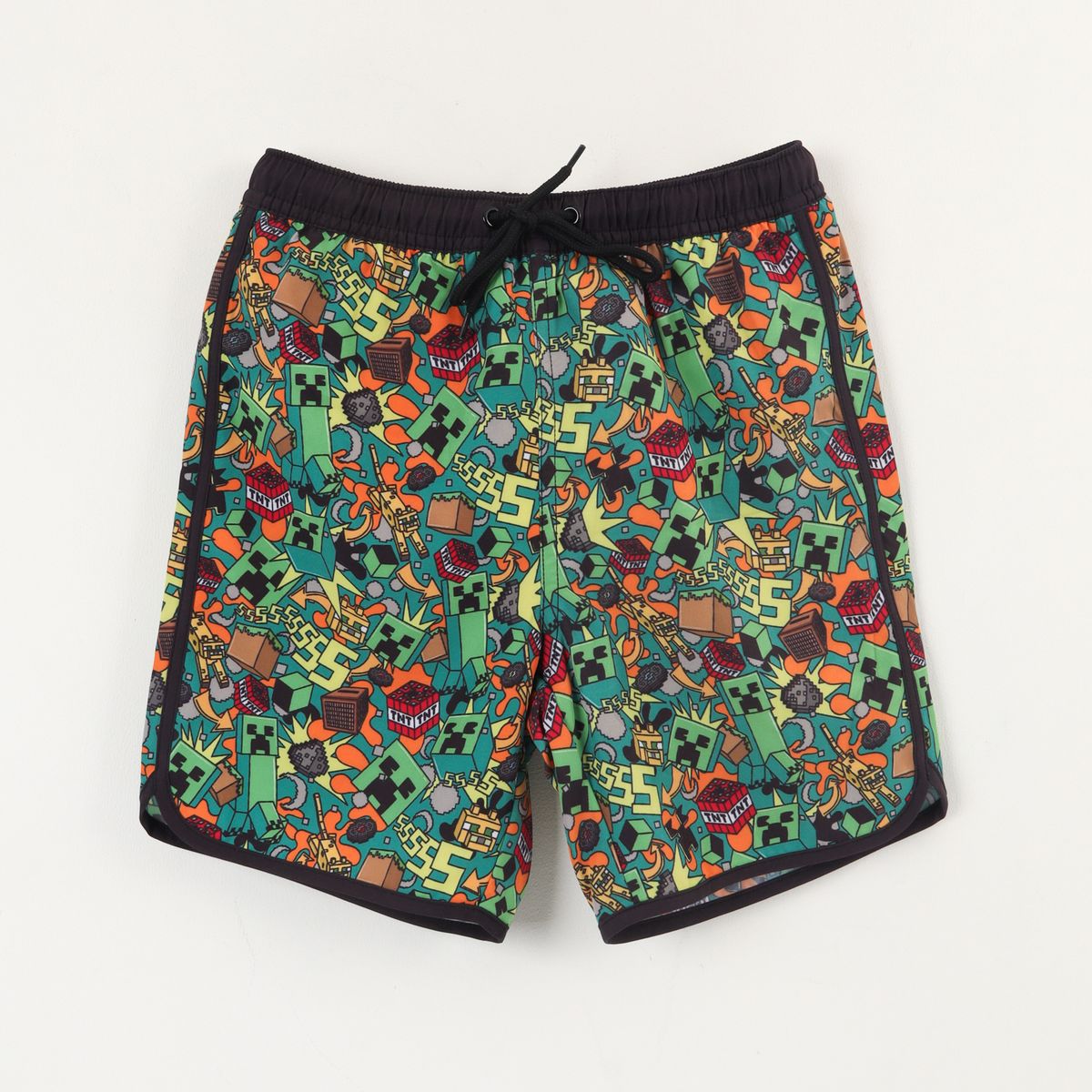 MINECRAFT - Traje de Baño Niño Full Print con Bolsa Verde Minecraft