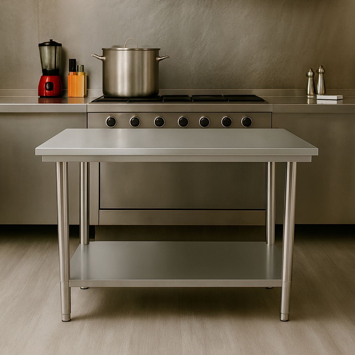 JOYTEK - Mesón de Cocina Joytek Acero Inoxidable 120x60x85 cm