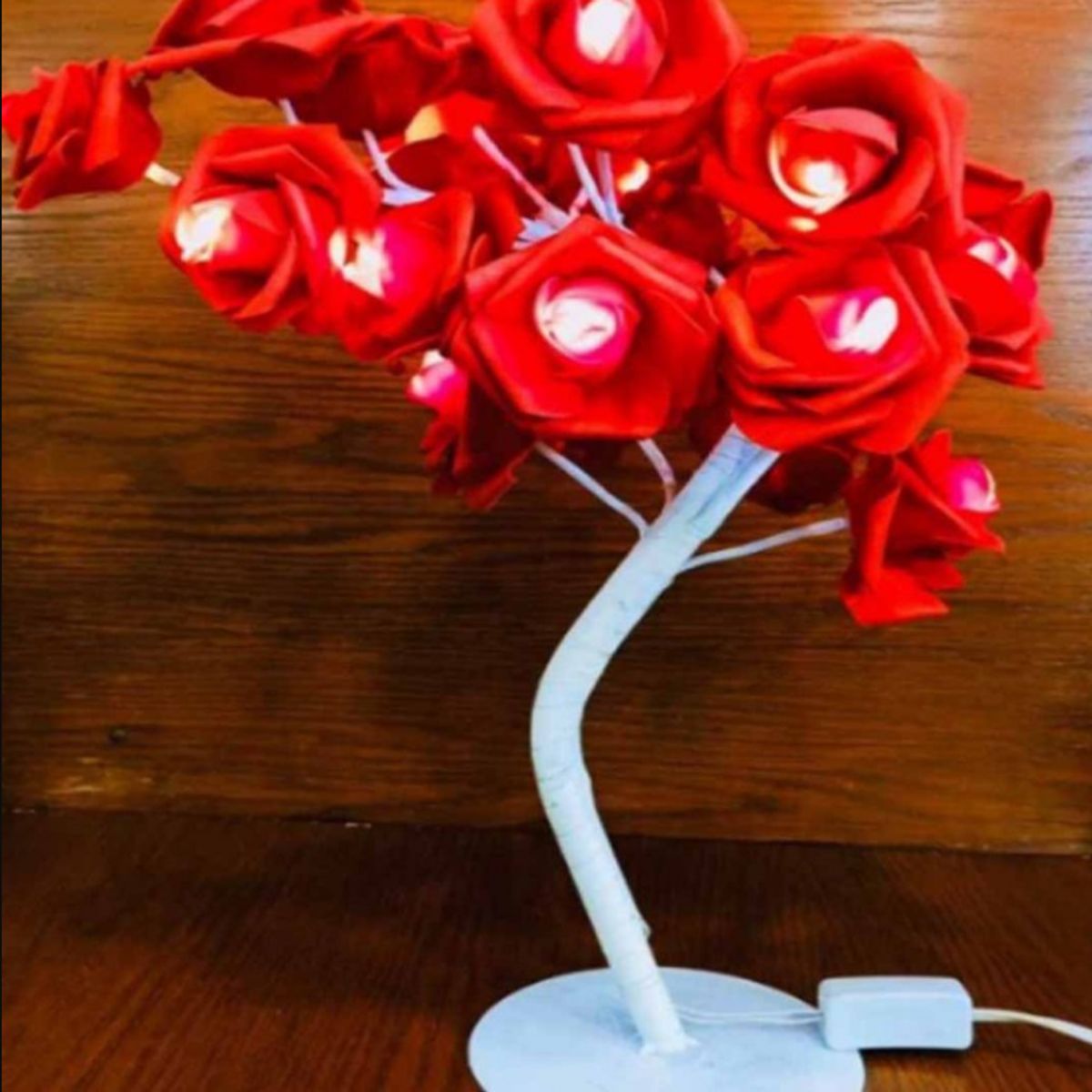 GENERICO - Lámpara De Árbol Rosas Con Luces LED