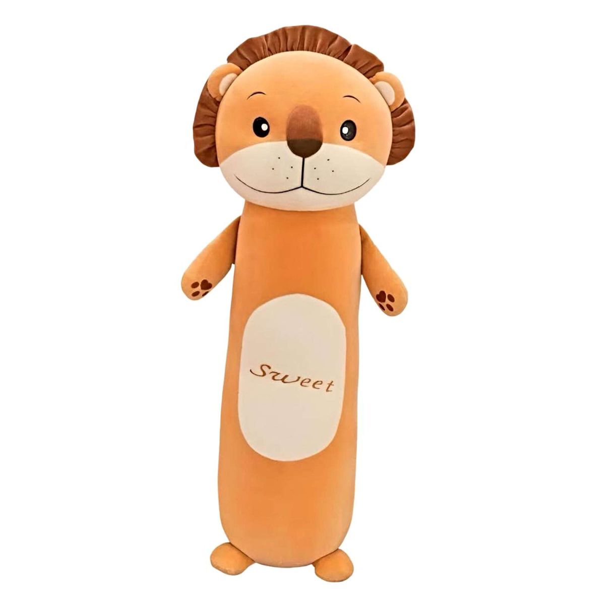 GENERICO - PELUCHE NIÑA NIÑO COJIN LEON AMARILLO