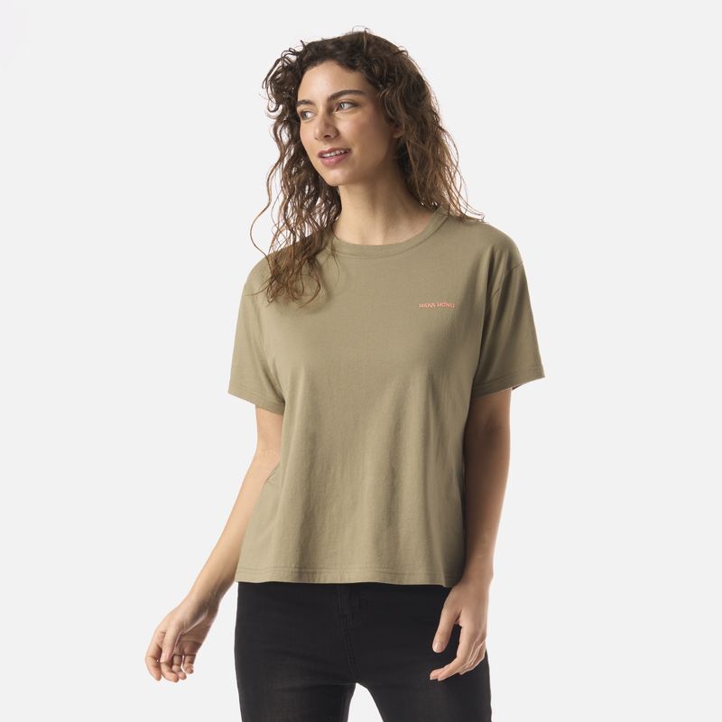 HAKA HONU - Polera Mujer Polo Verde Oliva Haka Honu