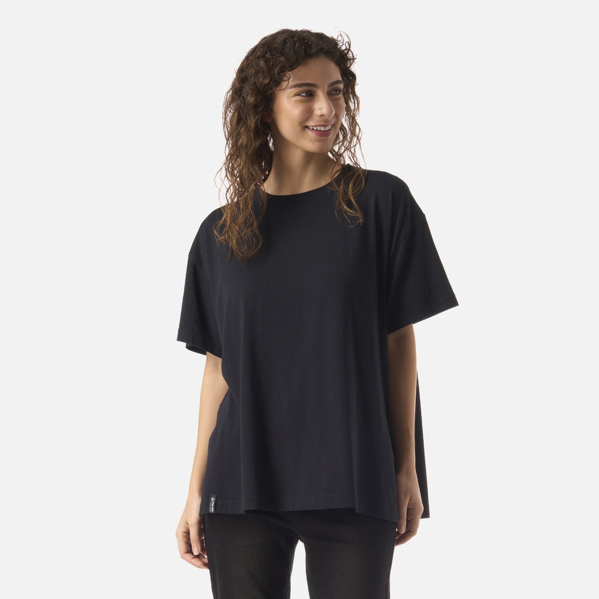 HAKA HONU - Polera Mujer Mamboo Negro Haka Honu