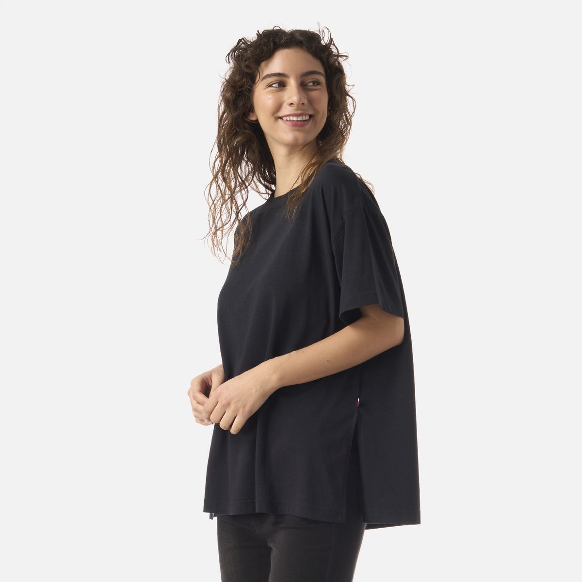 HAKA HONU - Polera Mujer Mamboo Negro Haka Honu