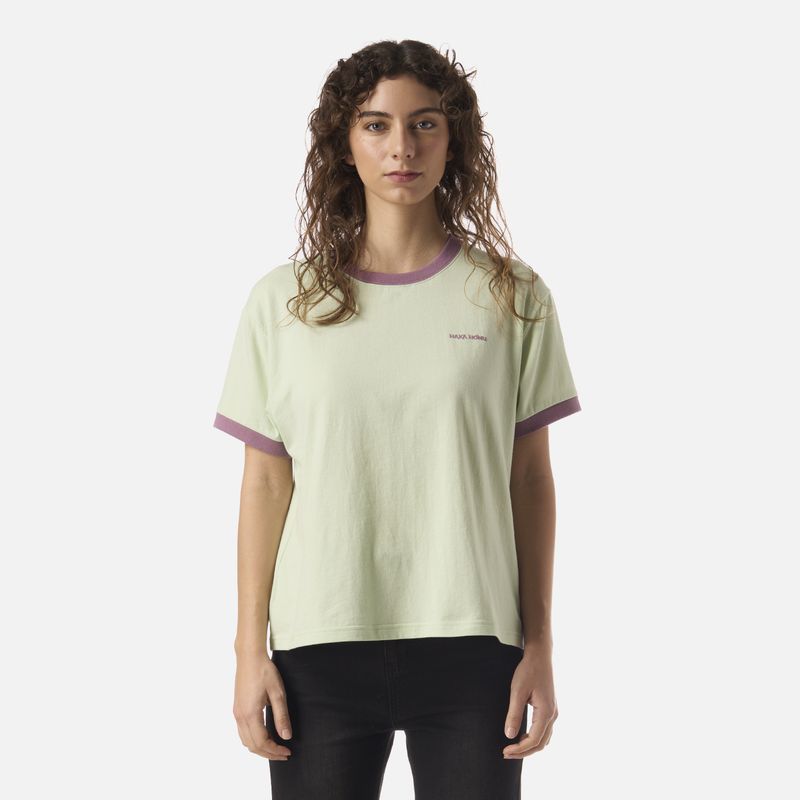 HAKA HONU - Polera Mujer Cosas Extranas Menta Haka Honu