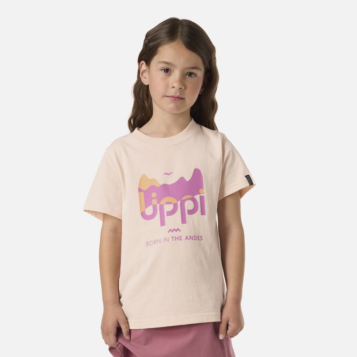 LIPPI - Polera Niña Logo Lippi T-shirt Damasco Lippi
