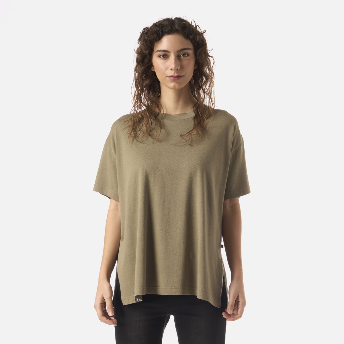 HAKA HONU - Polera Mujer Mamboo Verde Oliva Haka Honu