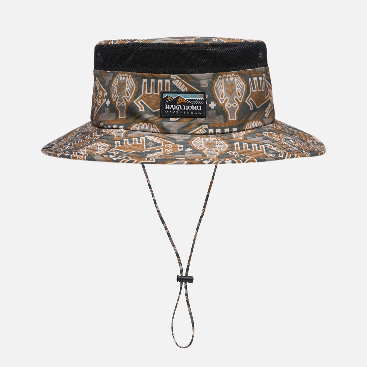 HAKA HONU - Sombrero Unisex Pensador Print Verde Oliva Haka Honu
