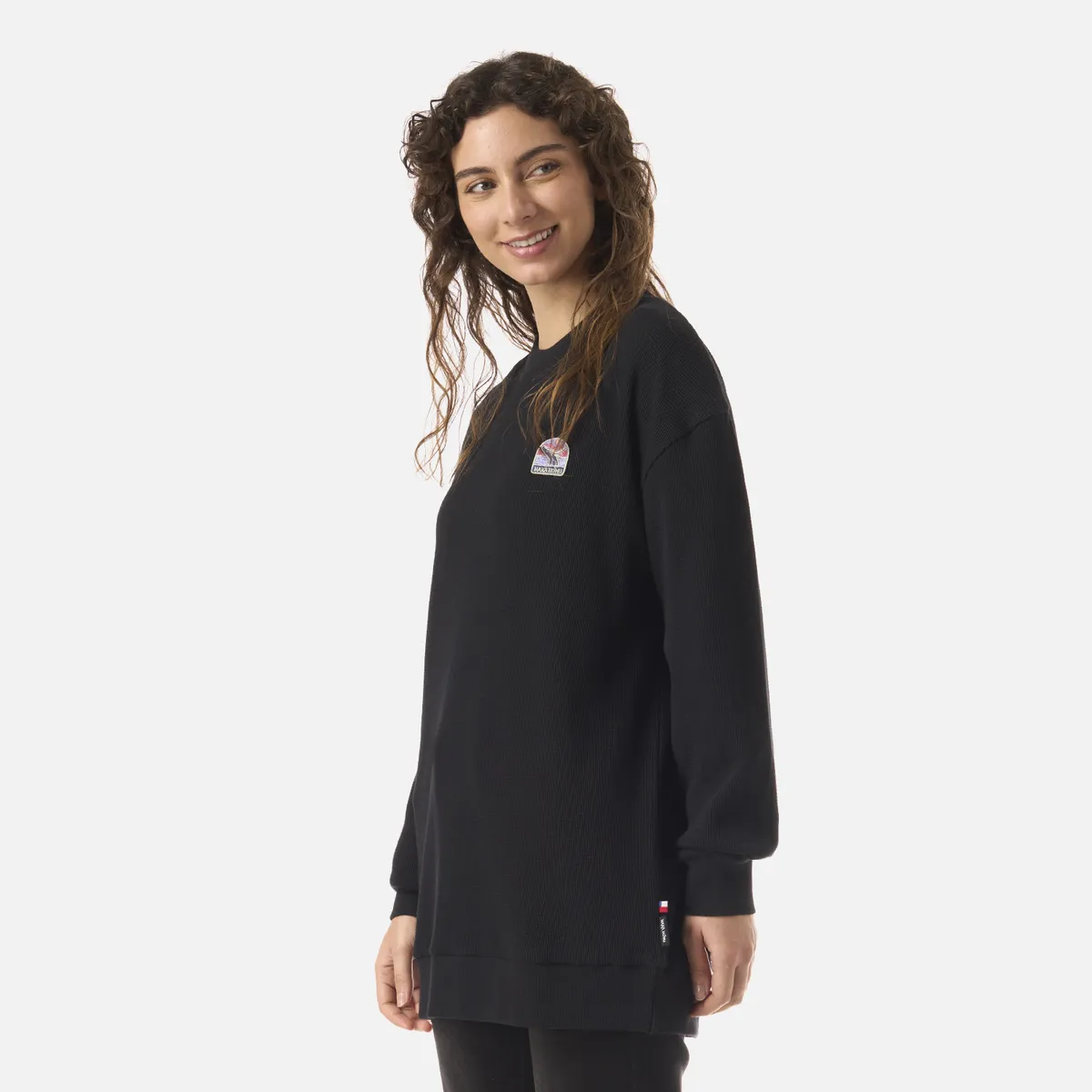 HAKA HONU - Polerón Mujer Eclipse Negro Haka Honu