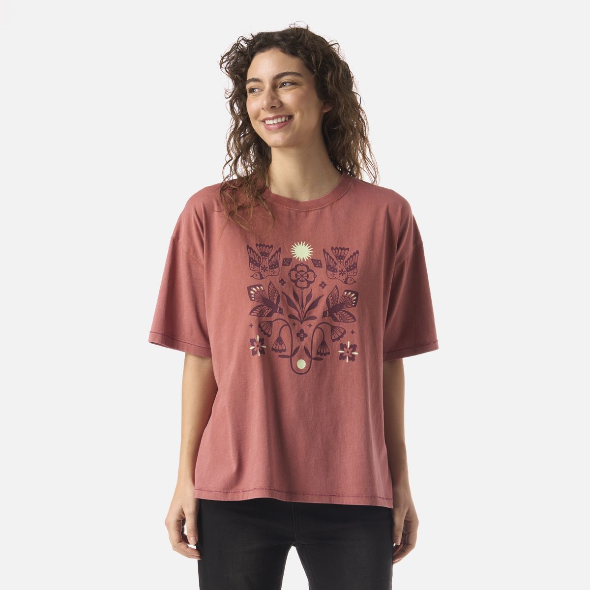 HAKA HONU - Polera Mujer Gorrion Terracota Claro Haka Honu