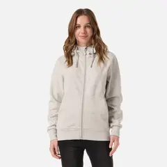LIPPI - Polerón Mujer Ulmo Light Full Zip Hoody Sweatshirt Gris Melange