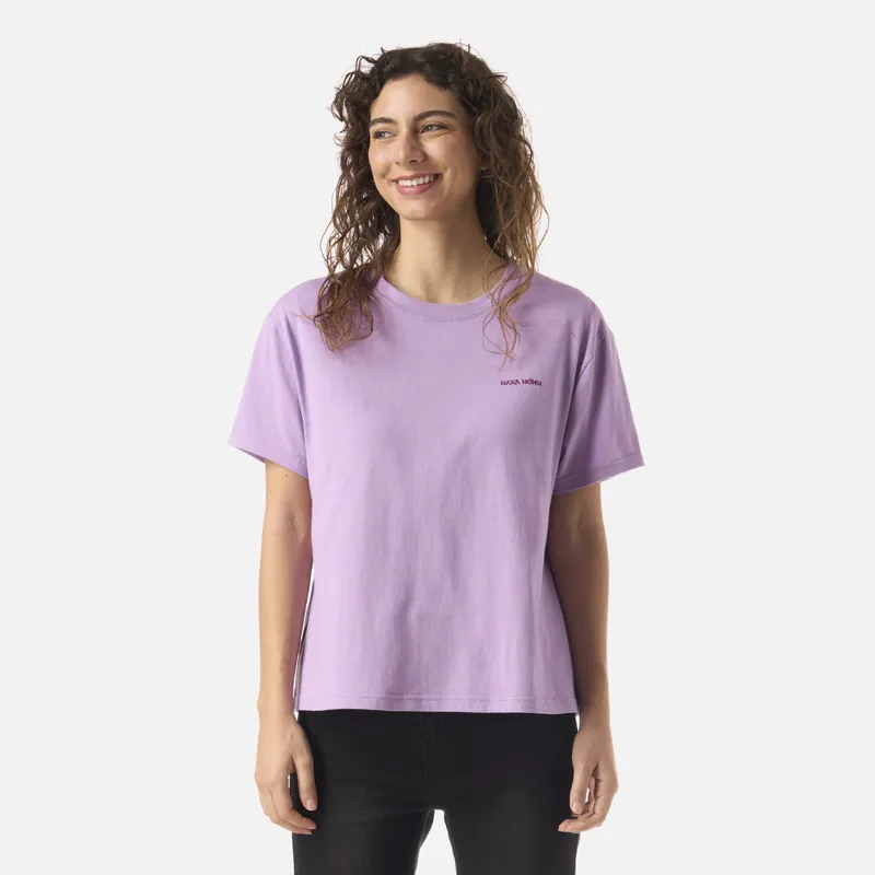 HAKA HONU - Polera Mujer Polo Lila Haka Honu