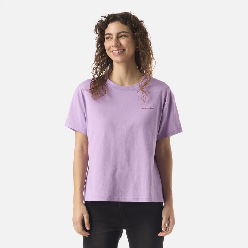 HAKA HONU - Polera Mujer Polo Lila Haka Honu