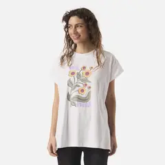HAKA HONU - Polera Mujer Garza Blanco