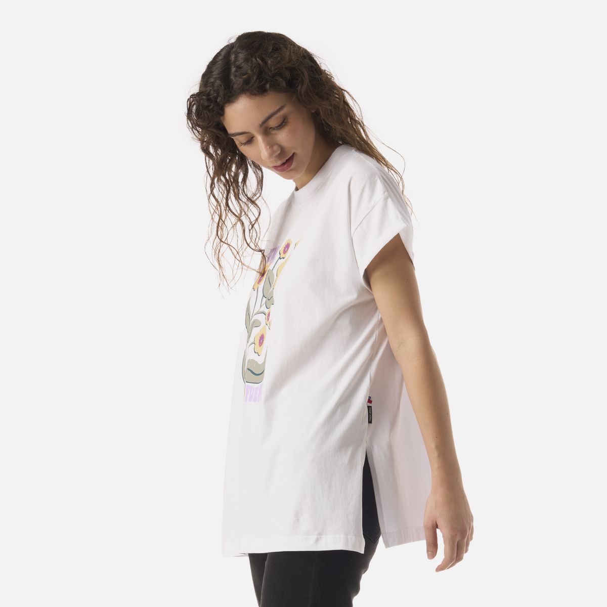 HAKA HONU - Polera Mujer Garza Blanco Haka Honu