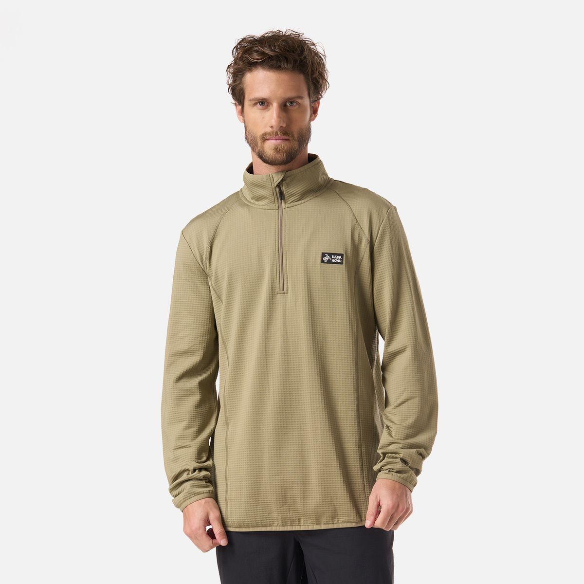 HAKA HONU - Polerón Hombre Taina Verde Oliva Haka Honu