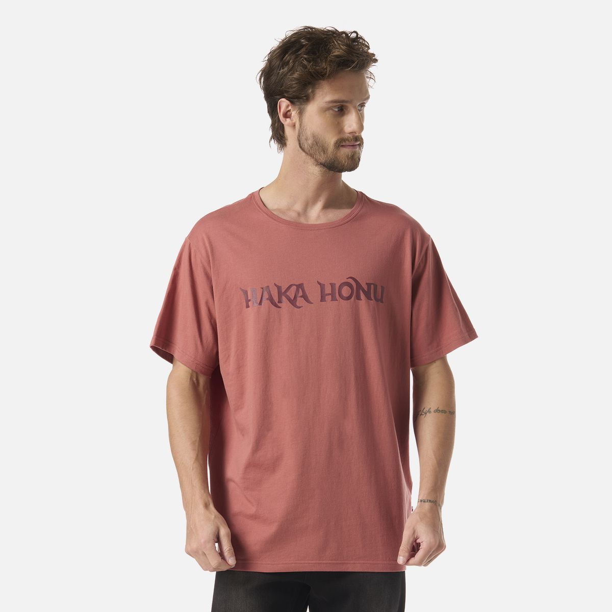 HAKA HONU - Polera Hombre Logo Terracota Claro Haka Honu