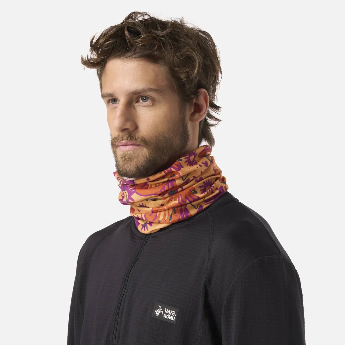 HAKA HONU - Headex Unisex Arrayan Print Naranja Claro Haka Honu