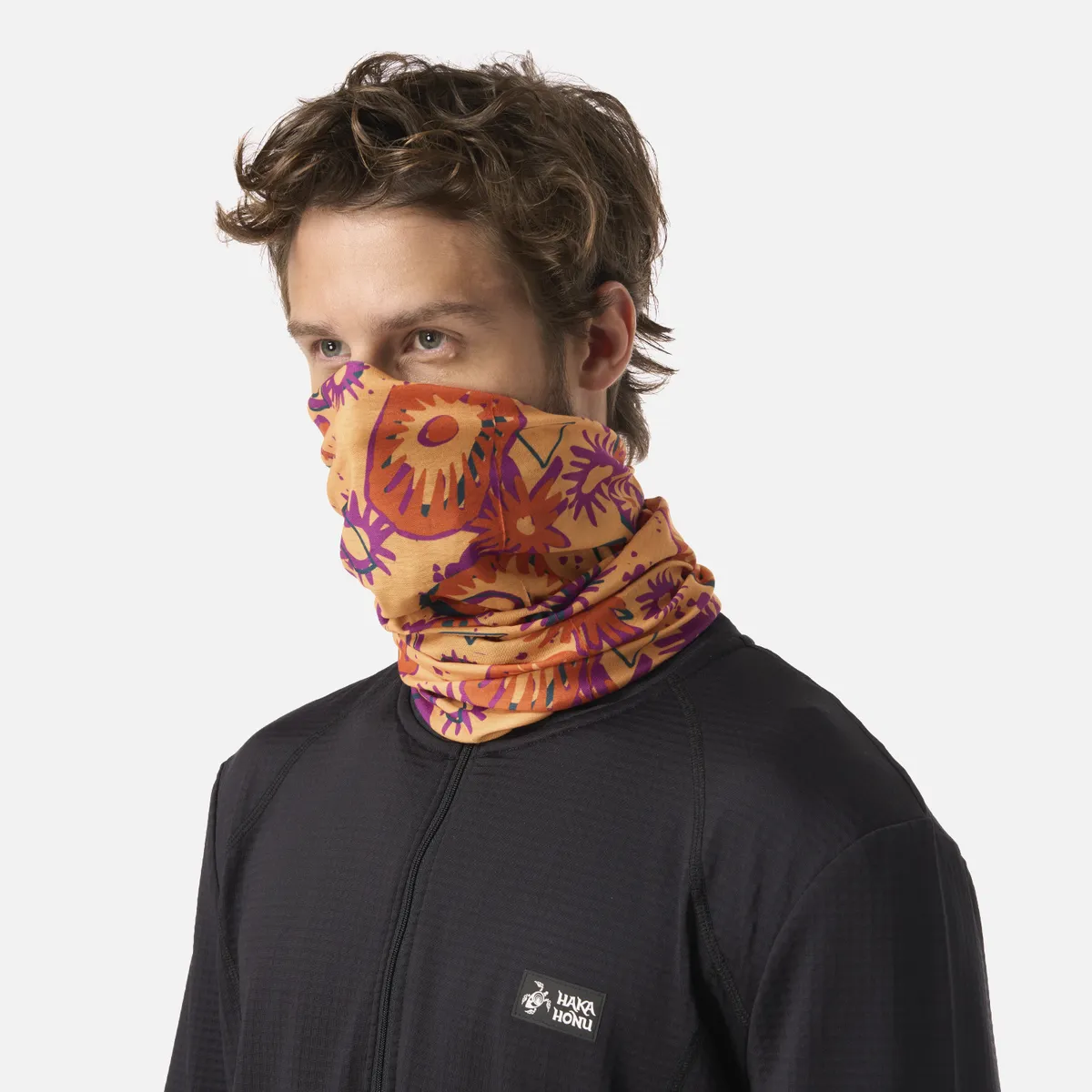 HAKA HONU - Headex Unisex Arrayan Print Naranja Claro Haka Honu