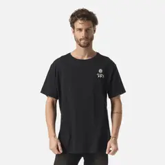 HAKA HONU - Polera Hombre Mosaicos Gris Oscuro