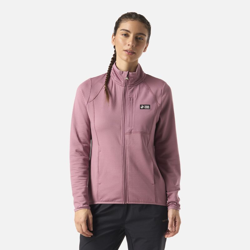 HAKA HONU - Polerón Mujer Taina Full Zip Lila Haka Honu