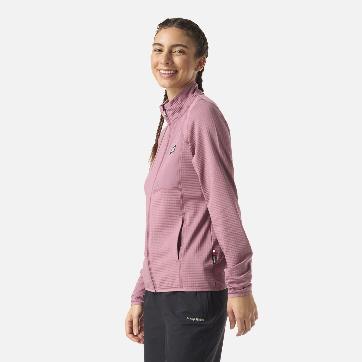 HAKA HONU - Polerón Mujer Taina Full Zip Lila Haka Honu