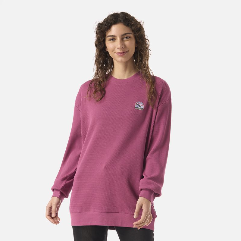 HAKA HONU - Polerón Mujer Eclipse Rosa Haka Honu