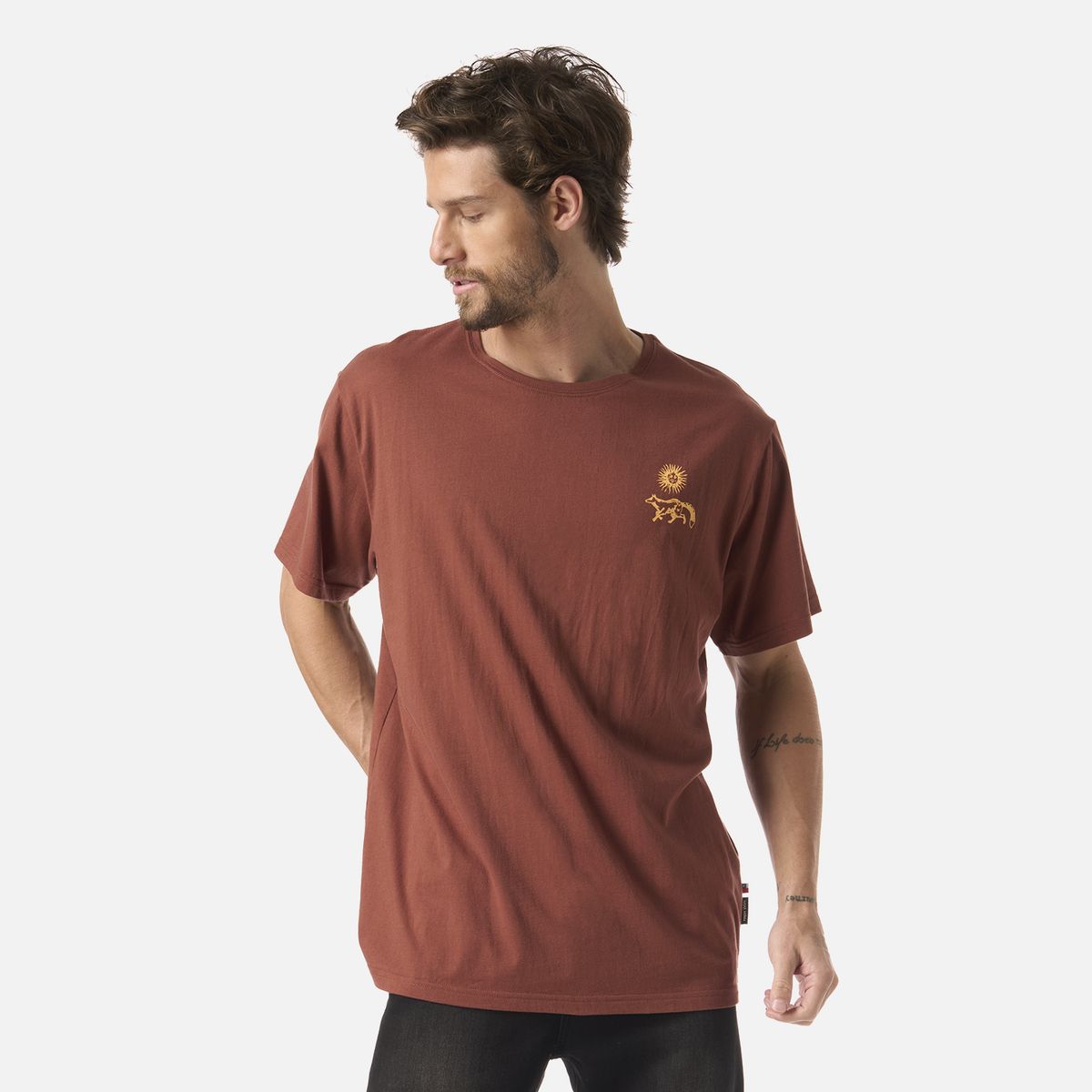 HAKA HONU - Polera Hombre Mosaicos Cafe Haka Honu