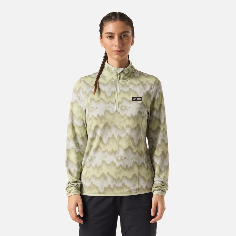 HAKA HONU - Polerón Mujer Taina Print Menta Haka Honu